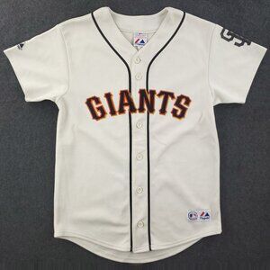 San Francisco Giants Vintage Baseball Jersey Majestic Schmidt Youth Boy's Large